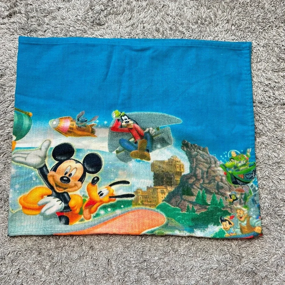 Disneyland Happiest‎ Place On Earth Blanket Throw Peter Mickey Mermaid Dumbo